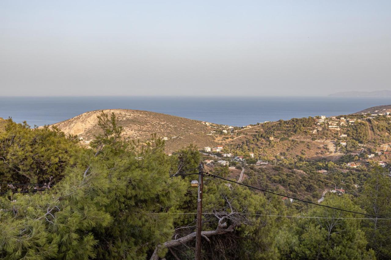 Mary'S Paradise Apartment With Panoramic Sea View To Kakia Thalassa And Daskalio Keratea エクステリア 写真