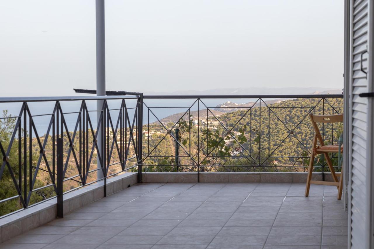 Mary'S Paradise Apartment With Panoramic Sea View To Kakia Thalassa And Daskalio Keratea エクステリア 写真